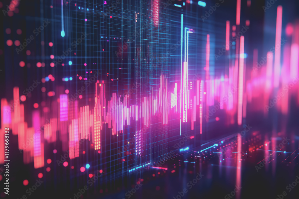 Abstract background Digital data financial investment and trading graph chart. Abstract background Digital data financial investment and trading graph chart.