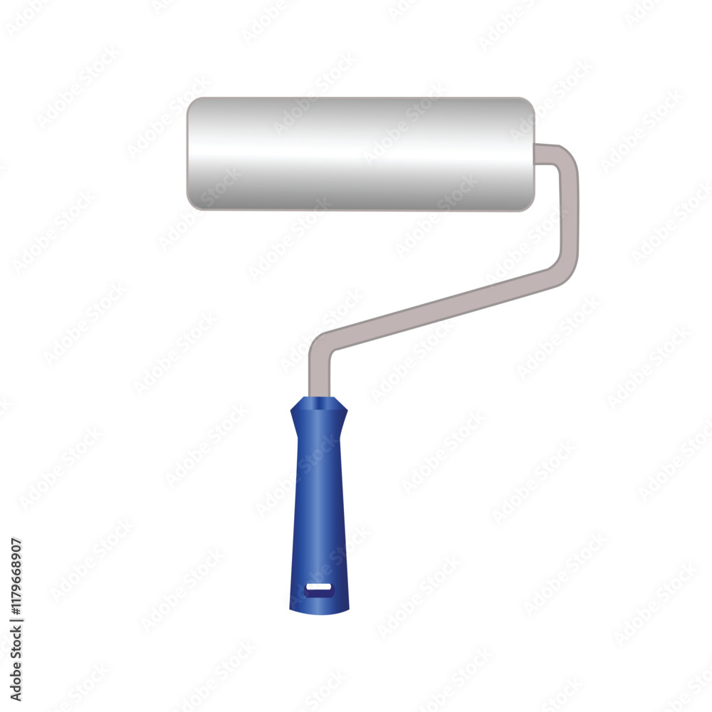 Illustration of paint roller icon on white background. Brush, color, paint, renovation, work tool. Illustration of paint roller icon on white background. Brush, color, paint, renovation, work tool.