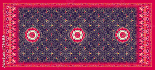 Seamless Beautiful Allover Bandhani Pattern. Traditional bandhni design dupatta and allover. photo