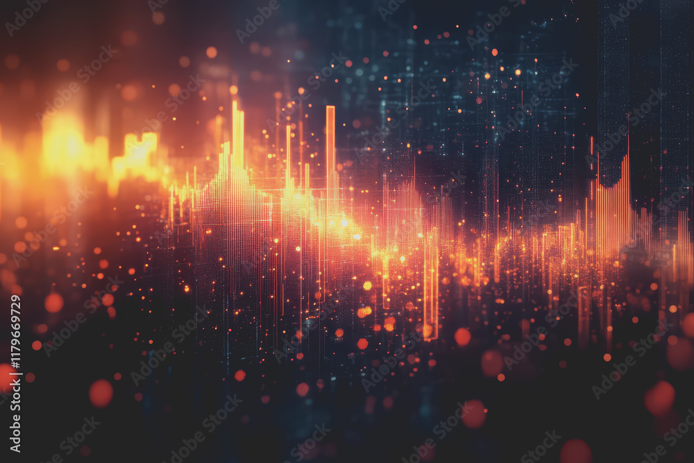Abstract background Digital data financial investment and trading graph chart. Abstract background Digital data financial investment and trading graph chart.