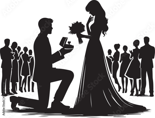 silhouette of a couple