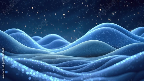 Dreamy Cosmic Waves Illuminated by Stars Capturing the Essence of Tranquility
