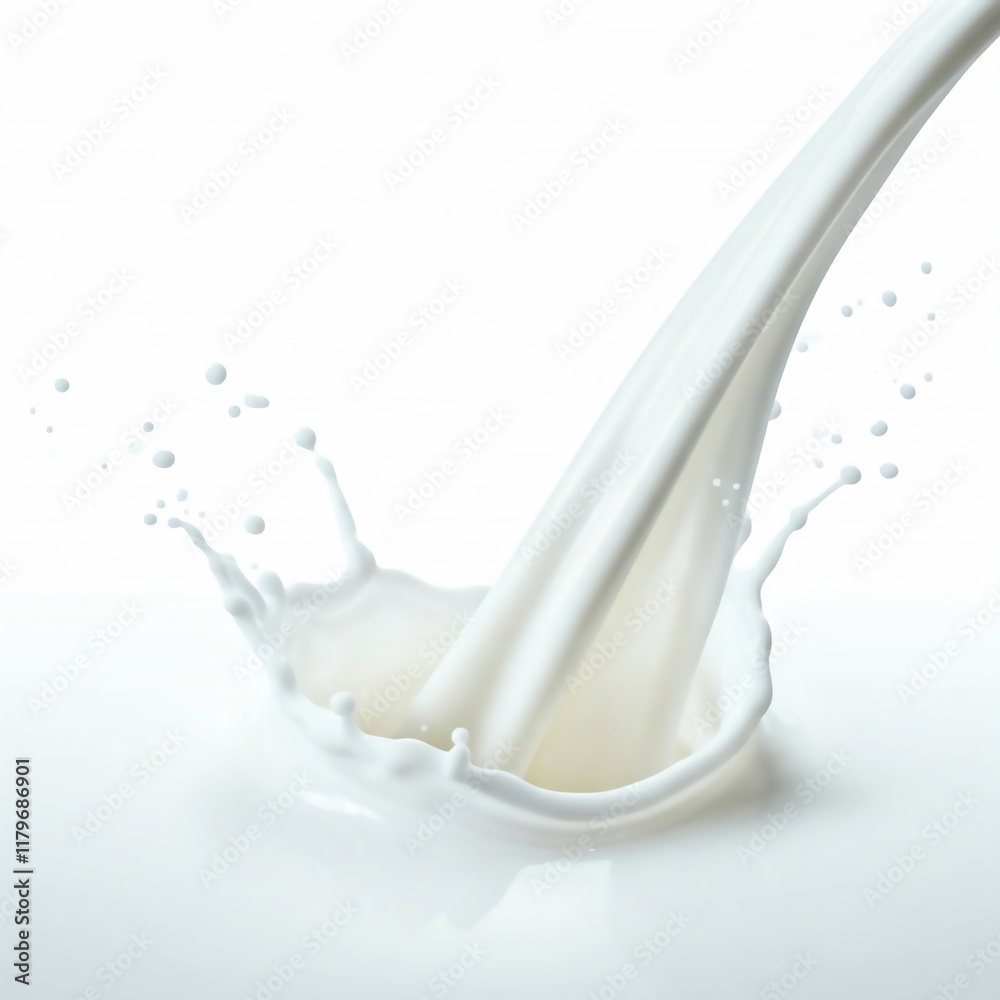 smooth milk splash with soft arcs and droplets on a white background. Free text space makes it ideal for dairy branding, baby food ads, or culinary projects. smooth milk splash with soft arcs and droplets on a white background. Free text space makes it ideal for dairy branding, baby food ads, or culinary projects.