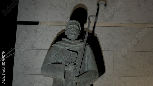 Sant Esperit church in Terrassa, Catalonia, Spain at night photo