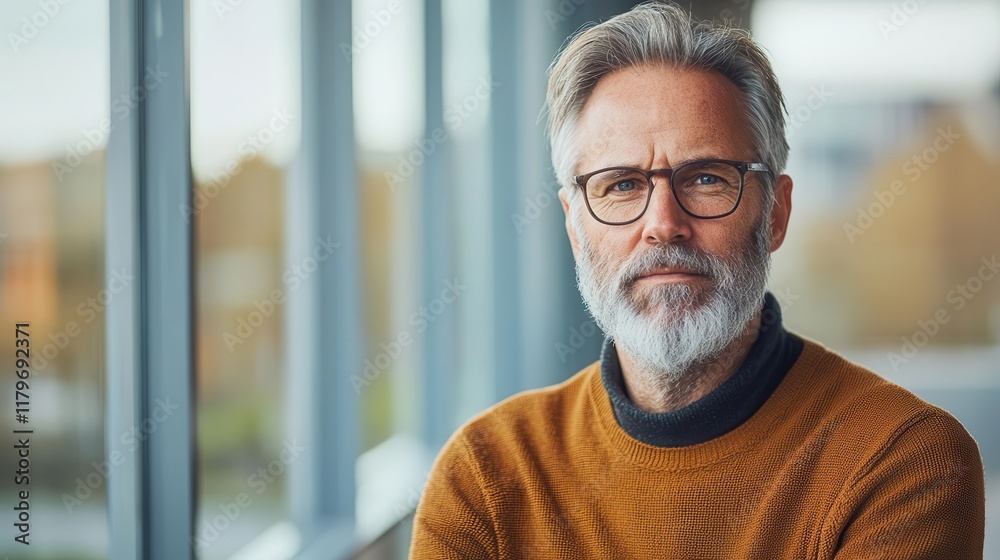 Fototapeta premium University dean resolving funding issues for innovative research programs, blending leadership and insight, strategy, vision, problemsolving