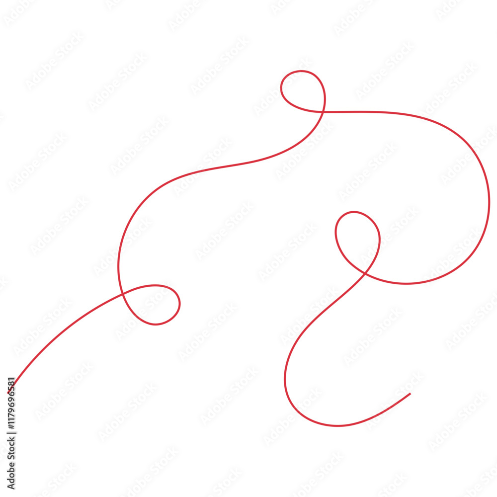 Red Thread Winding Red Thread Winding