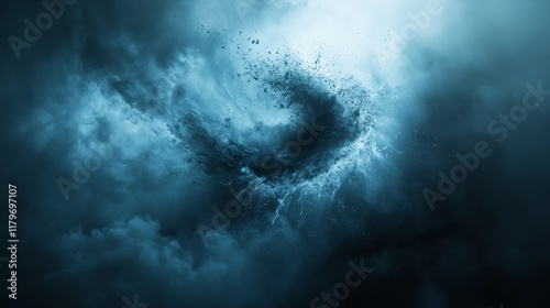 Wallpaper Mural Realistic 3D tornado vortex, swirl hurricane wind effects. Dust or smoke storm twister. Disaster typhoon flow vector set. Natural disaster, stormy dangerous weather Torontodigital.ca