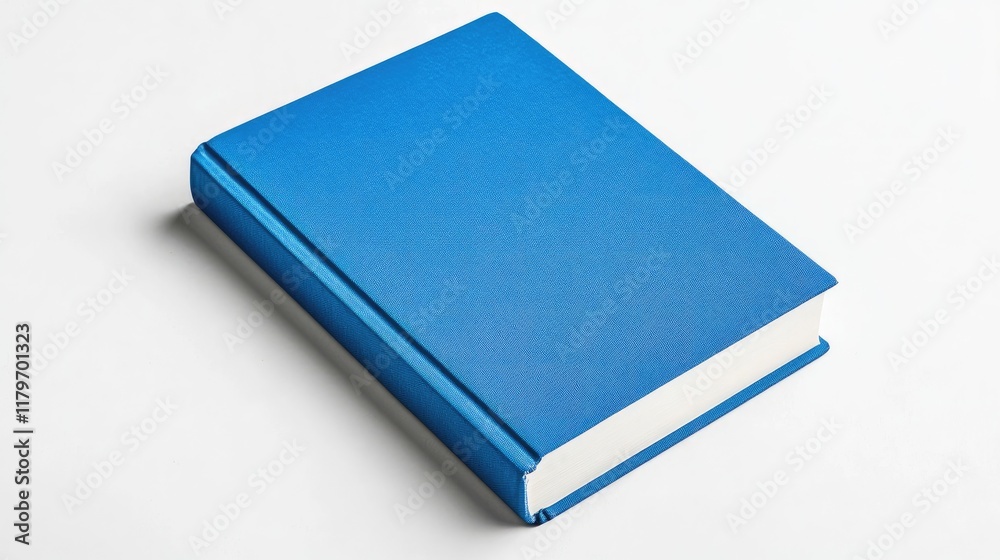 Bright blue book cover standing upright on a clean white background showcasing an elegant and simple design for marketing or publishing use. Bright blue book cover standing upright on a clean white background showcasing an elegant and simple design for marketing or publishing use.