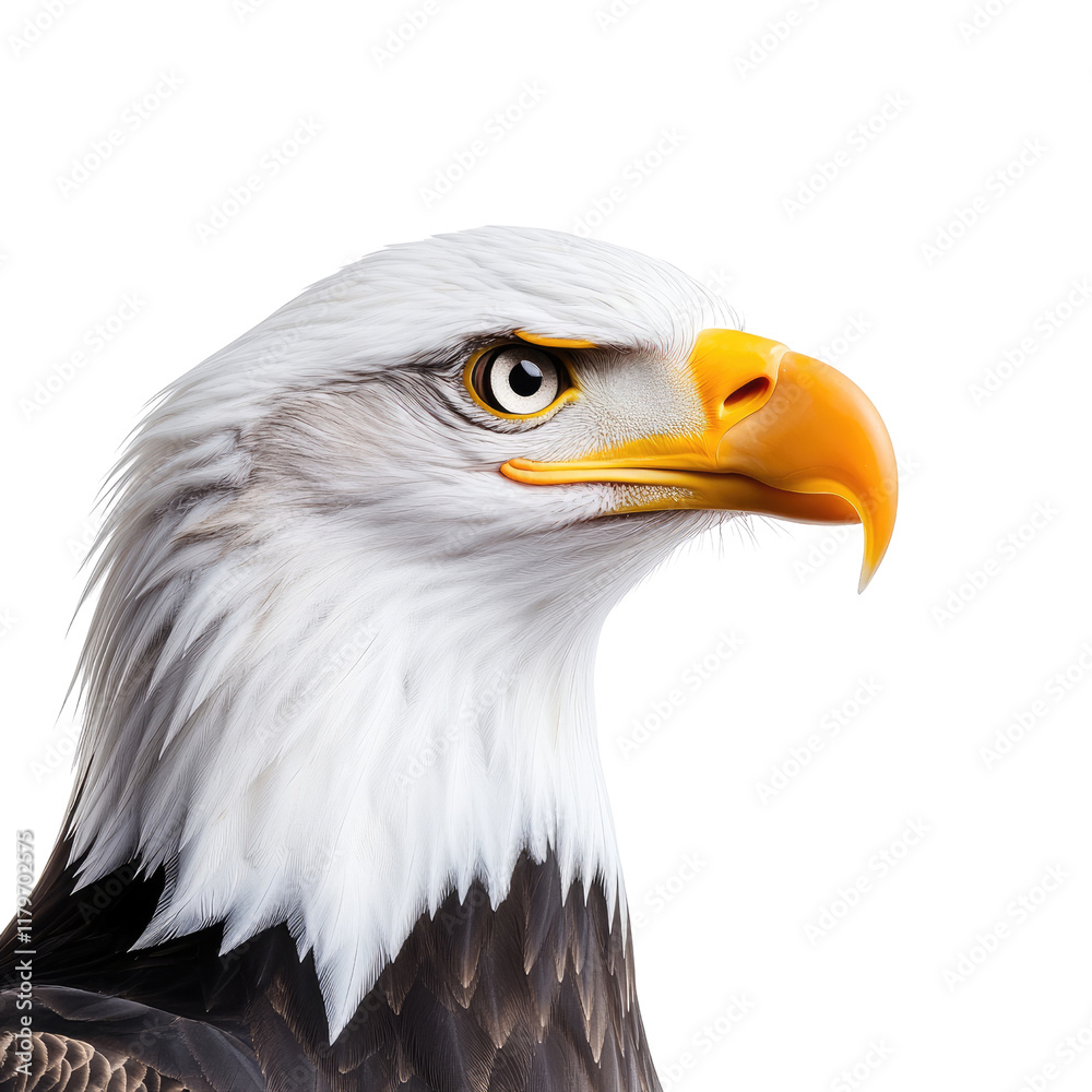 Majestic Bald Eagle Close-Up with Intense Eyes and Stunning Feather Details Captured in Natural Light Majestic Bald Eagle Close-Up with Intense Eyes and Stunning Feather Details Captured in Natural Light