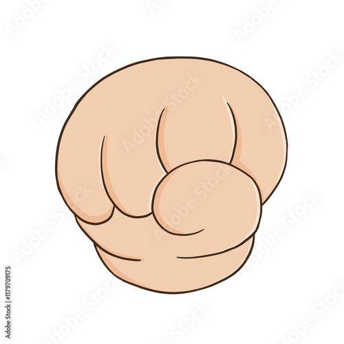 A human handful hand drawn illustration, organ, part of body, symbol, anatomy, fist, punch