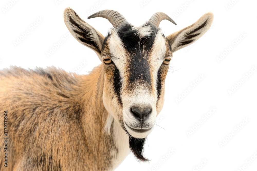 High Resolution Image of a Goat Isolated on a White Background High Resolution Image of a Goat Isolated on a White Background