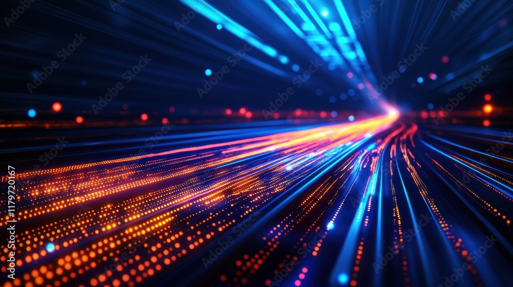 Futuristic Abstract Technology Background with Glowing Lines Dots and a Sense of Movement Creating an Engaging Visual Experience Futuristic Abstract Technology Background with Glowing Lines Dots and a Sense of Movement Creating an Engaging Visual Experience