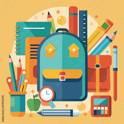 School Concept Vector Illustration
