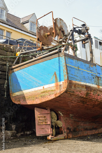 Old Boat On Shore