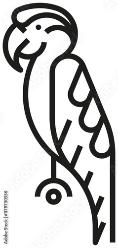 South America: Ara (outline icon)