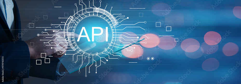 the concept of business, technology, the internet and the networ the concept of business, technology, the internet and the networ