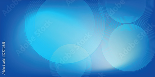 Gradient abstract background with circular line patterns. Vector illustration