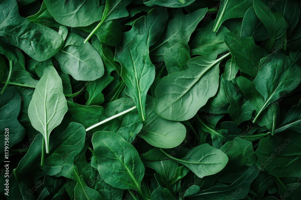 stack new arugula leaves separated on stack new arugula leaves separated on
