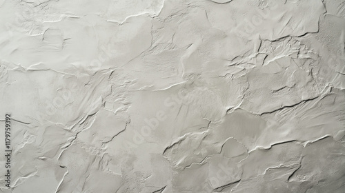 Textured Matte Grey Plaster Wall with Cracks and Shadows. Abstract Background