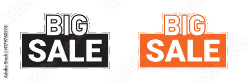 Big sale sticker. big sale square isolated sign. big sale