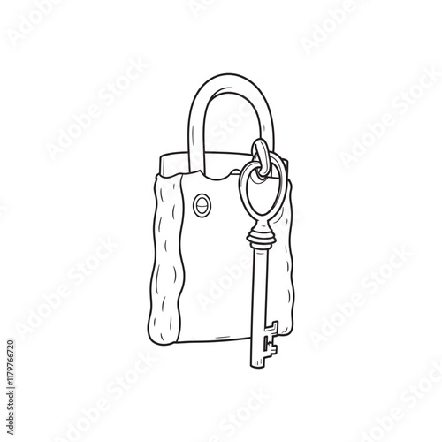 Symbolizing "you hold the key to my heart." vector