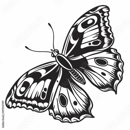 Butterfly Black silhouette