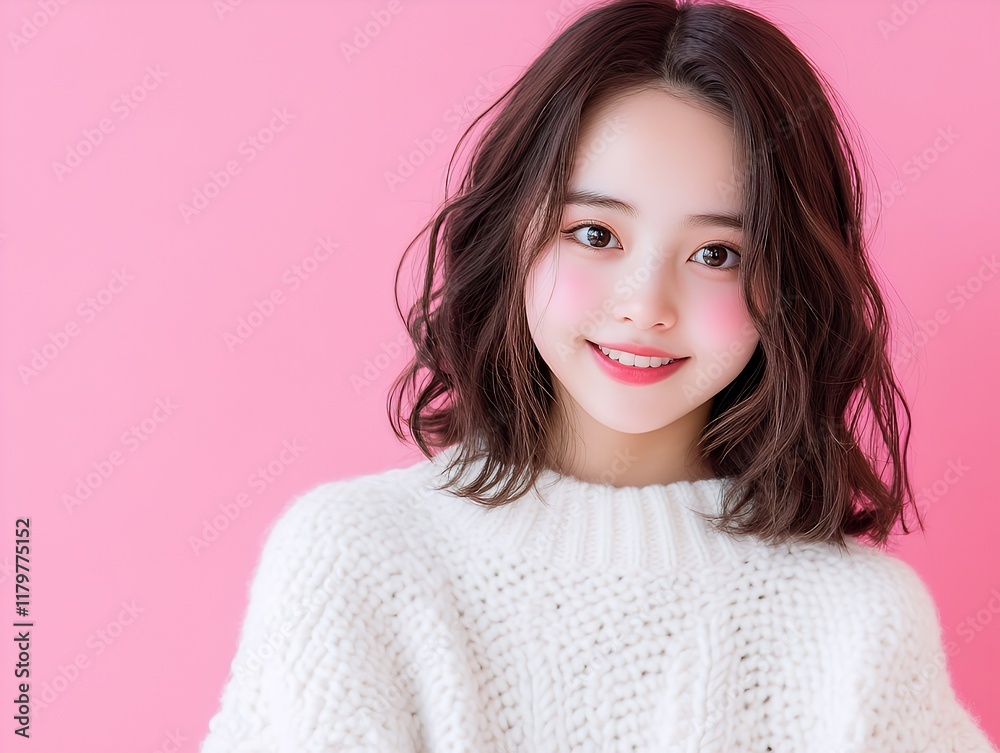 Fototapeta premium バナー素材 女性