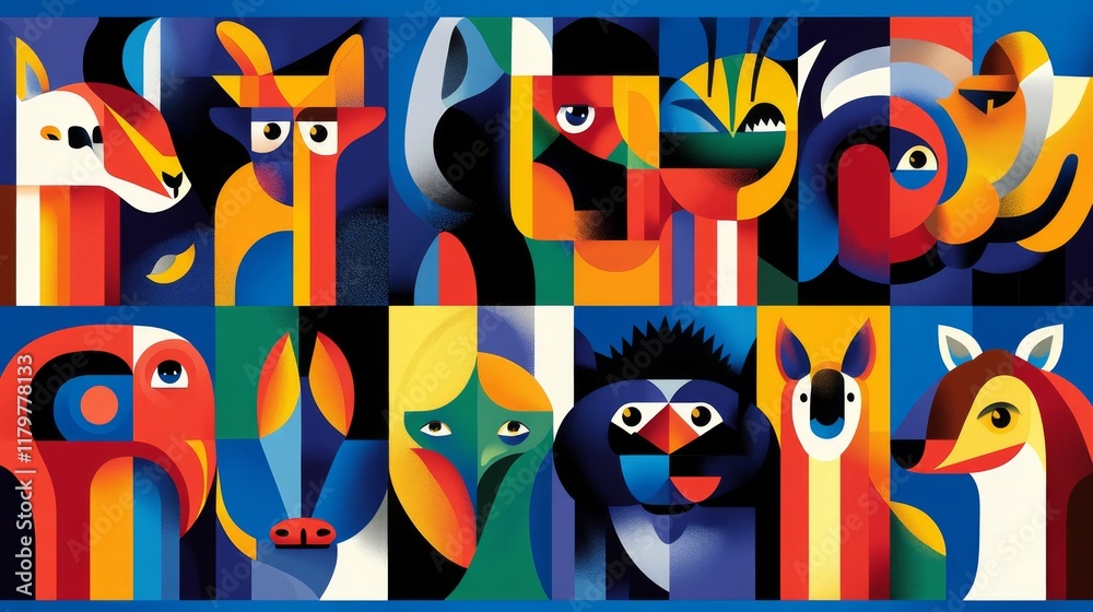 Geometric Animal Portraits Geometric Animal Portraits