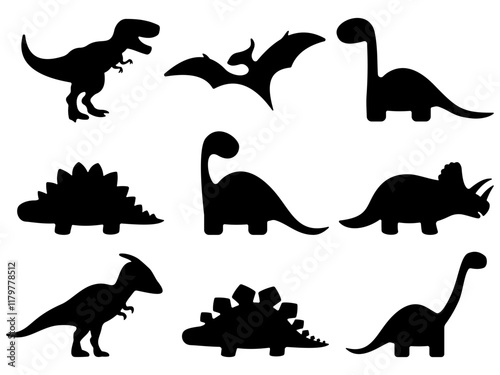 Vector dinosaur silhouette