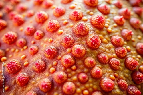 Macro Close-up of Adenovirus Rash:  Skin Texture and Viral Infection Detail photo