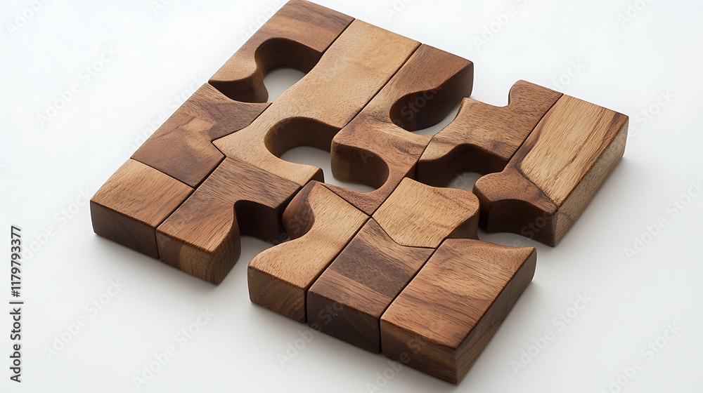 A minimalist puzzle board with matching geometric shapes A minimalist puzzle board with matching geometric shapes