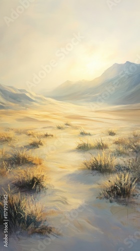 Sun kissed desert A soft light toned desert with pale sa. The desert glows with the warmth of the sun, as soft light-toned sands stretch endlessly. HD phone wallpaper.
