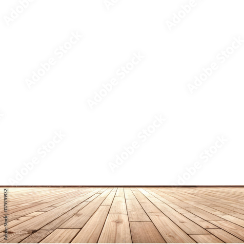 Empty Wooden Floor: A minimalist perspective of a clean, wooden floor, offering a blank canvas for your creative vision.  