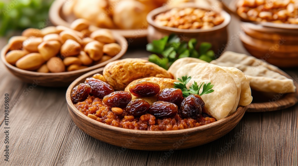 A Colorful Bowl of Nutty Delight with Dried Cherries Offering a Wholesome and Nutritious Snack for Health Conscious Individuals A Colorful Bowl of Nutty Delight with Dried Cherries Offering a Wholesome and Nutritious Snack for Health Conscious Individuals