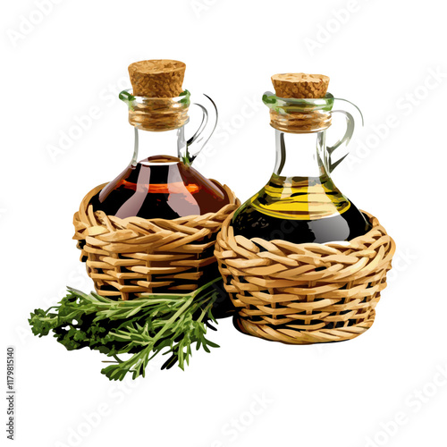 Oil and vinegar vector illustration (5)