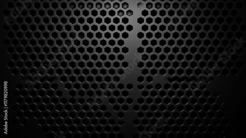 Black corrugated stripped metal ridge background, Polished black metal background. Striped abstract texture