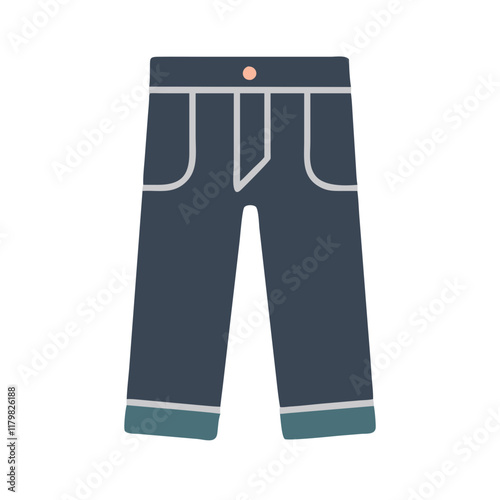 blue jeans isolated on white