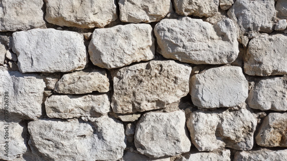Unevenly Stacked Light Gray Natural Stone Wall Texture Close Up Unevenly Stacked Light Gray Natural Stone Wall Texture Close Up