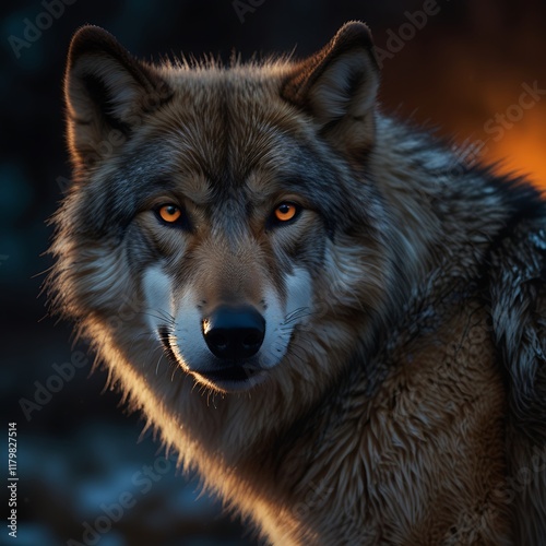 wolf in the forest