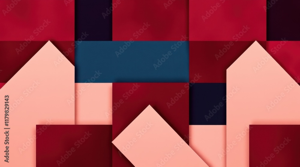 Vibrant geometric patterns form a modern tapestry of shapes and colors in a captivating abstract composition Vibrant geometric patterns form a modern tapestry of shapes and colors in a captivating abstract composition