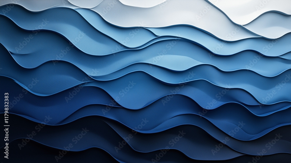 Fototapeta premium Sfondo geometrico con diverse tonalità di blu.
