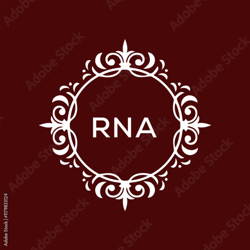 RNA Letter Initial Logo Design Template Vector Illustration
