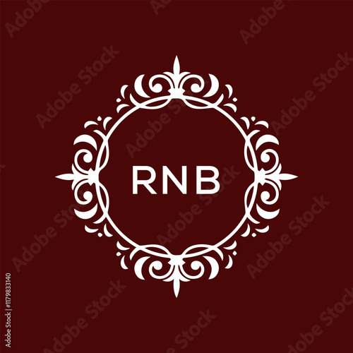 RNB Letter Initial Logo Design Template Vector Illustration

