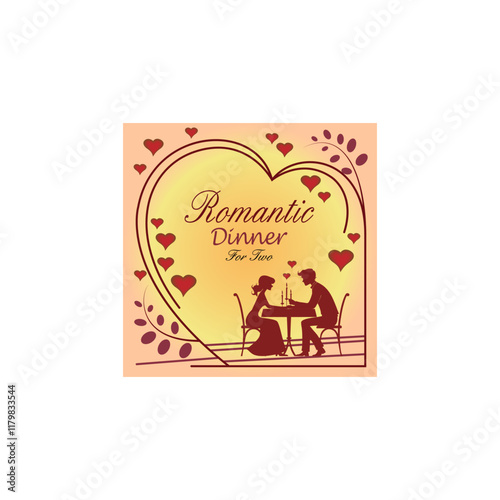 Romantic dinner ticket for two