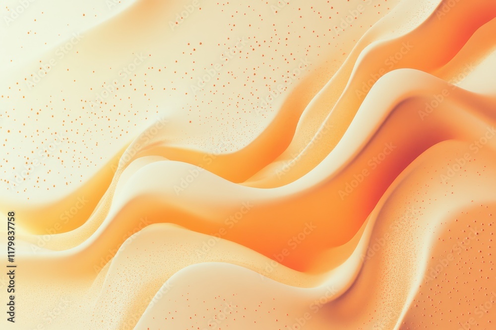 Obraz premium Noise Texture Background Grainy Gradient Orange, Beige, Yellow: A soothing gradient of orange, beige, and yellow hues, with a grainy noise texture for an organic, dynamic feel.
