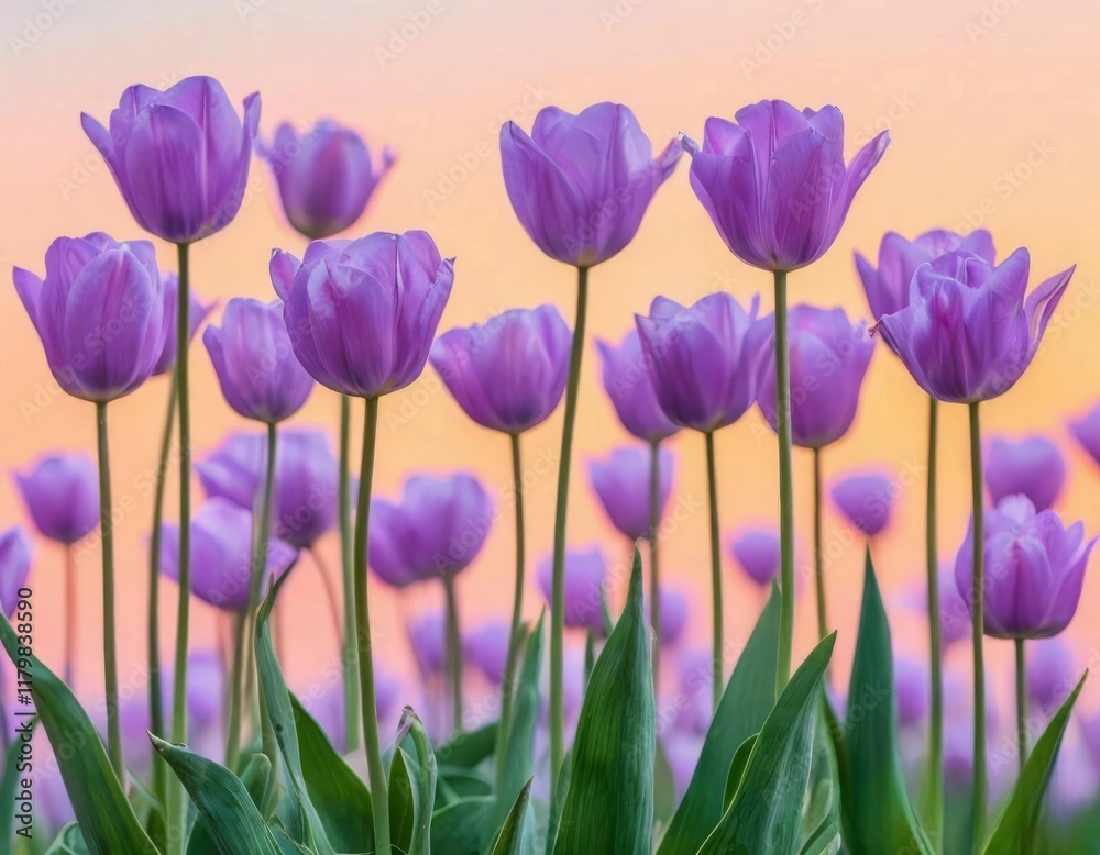 tulips on a warm abstract orange background tulips on a warm abstract orange background