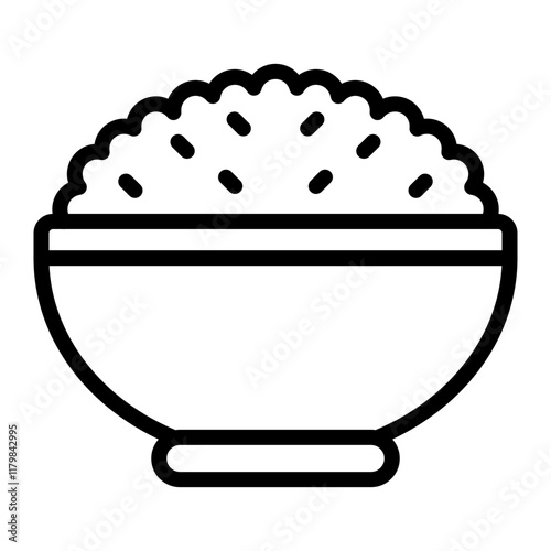 Carbohydrates Vector Line Icon Design