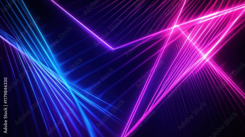 Vibrant Neon Light Background with Dynamic Colorful Lines in Blue and Pink Creating a Modern Abstract Atmosphere for Digital Designs and Artworks Vibrant Neon Light Background with Dynamic Colorful Lines in Blue and Pink Creating a Modern Abstract Atmosphere for Digital Designs and Artworks