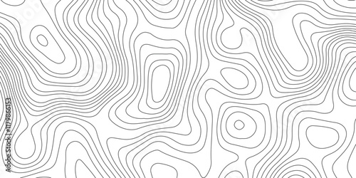  Abstract topographic contours map background, Vector contour topographic map.