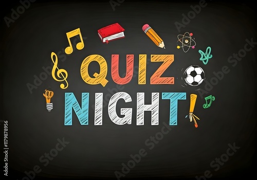 Quiz Night Sign - Symbols / Icons